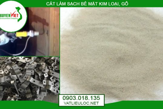 Cát làm sạch bề mặt gỗ, kim loại