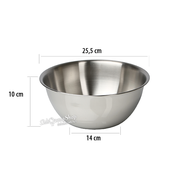 Âu tròn bột inox