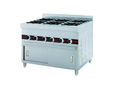 Bếp Âu 6 họng kèm tủ cửa trượt