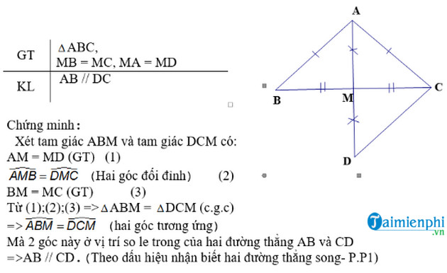 Chứng Minh Song Song Trong Tam Giác: Phương Pháp Và Bài Tập Hữu Ích