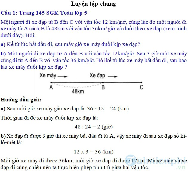 Toán lớp 5 luyện tập chung trang 145 146: Hướng dẫn và bài tập chi tiết