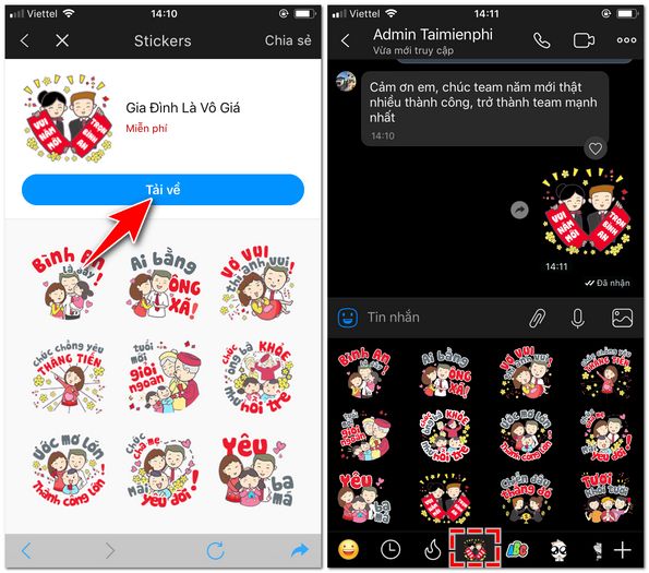 Bí quyết thêm và gửi Sticker Tết 2020 trên Zalo
