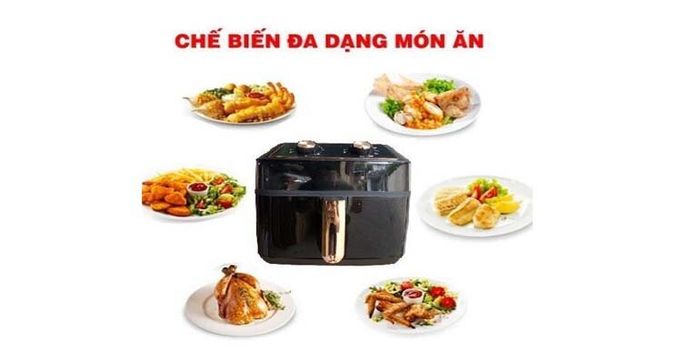Review nồi chiên không dầu Nine Shield 8L - Khám Phá Thế Giới Ẩm Thực Mới