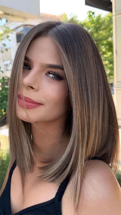 Shoulder length straight hair 2019 best sale