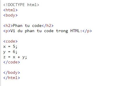 What are the types of Computer Code elements in HTML?