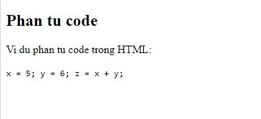 What are the types of Computer Code elements in HTML?