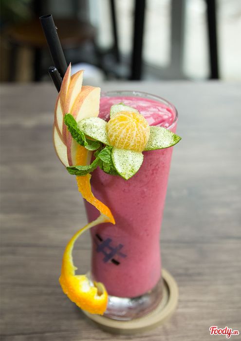 Ly sinh tố hashtag tươi mát