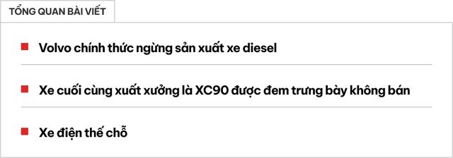 Xe Volvo cuối cùng chạy diesel ra mắt - Hình 1.