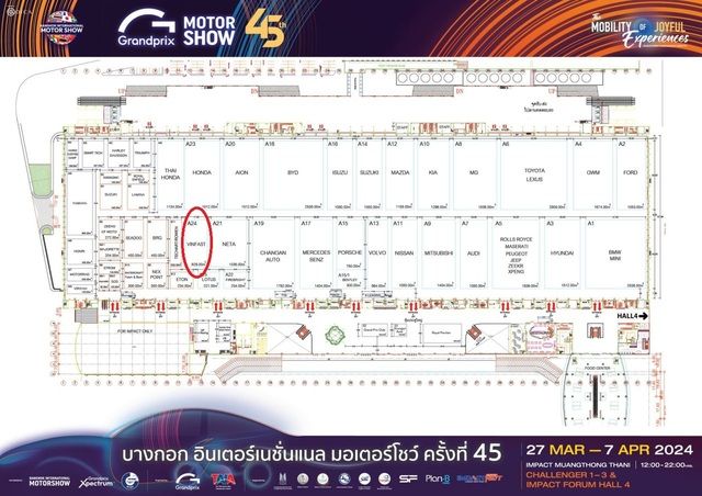 Hình ảnh đầu tiên của gian hàng VinFast tại Triển lãm Ô tô Quốc tế Bangkok 2024 - Ảnh 4.