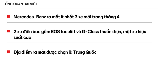 Mercedes ra mắt nhiều xe mới tại triển lãm Bắc Kinh tháng 4: G-Class chạy điện, EQS phiên bản mới - Ảnh 1.