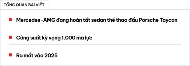 Mercedes-AMG thừa nhận đang phát triển sedan cạnh tranh với Taycan và đây là những thông tin ban đầu - Hình 1.