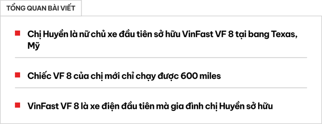 Chủ nhân đầu tiên của VinFast VF 8 tại Texas: 'Muốn chứng tỏ xe của người Việt làm ra rất tốt' - Ảnh 1.