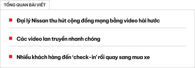 Đại lý Nissan gây sốt trên TikTok: Khách hàng đến chỉ để chụp ảnh nhưng cuối cùng lại mua luôn chiếc xe - Ảnh 1.