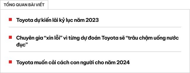 Mặc dù bị dự đoán sẽ trở thành 'Nokia của ngành công nghiệp ô tô', Toyota sắp báo cáo lãi kỷ lục, các chuyên gia nói: 'Chúng tôi phải xin lỗi' - Ảnh 1.