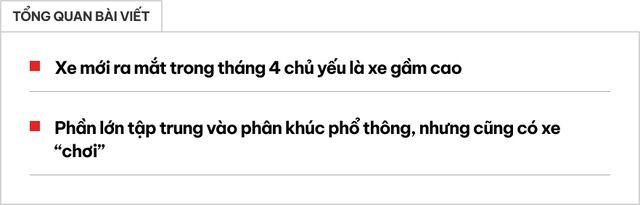 Danh sách các mẫu xe sắp ra mắt trong tháng 4: Đa số là xe gầm cao nhập khẩu, bao gồm cả những mẫu có giá dưới 700 triệu - Ảnh 1.