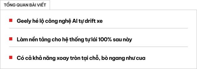 Trung Quốc tiết lộ xe không người lái sử dụng trí tuệ nhân tạo thực hiện drift đầu tiên trên thế giới - Ảnh 1.