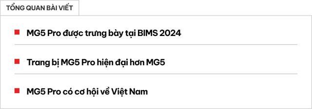 Khách hàng Việt Nam sẽ thích phiên bản MG5 này: Giá khoảng trên 380 triệu đồng, thể thao và an toàn  - Ảnh 1.