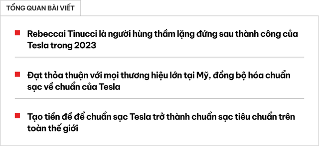 Rebecca Tinucci - Nữ tướng thầm lặng đứng sau thành công của Tesla - Ảnh 1.