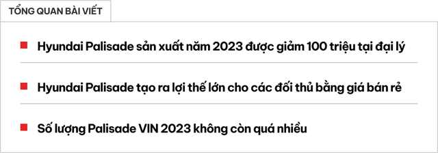 Giá của Hyundai Palisade giảm sâu tại các đại lý: Giảm mạnh nhất là 100 triệu đồng, cạnh tranh mạnh mẽ với Explorer và Teramont - Ảnh 1.