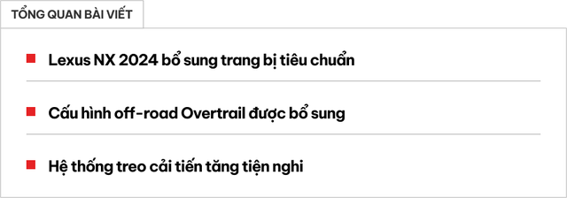 Lexus NX có khung gầm nâng cấp và bản off-road
