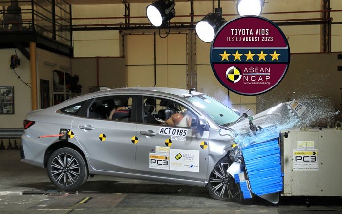 Toyota Vios 2023 đạt chuẩn an toàn 5 sao theo ASEAN NCAP - Hình ảnh 1.