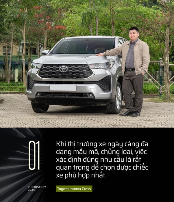 Khi mua xe lần đầu, tôi đã chọn Innova Cross. Thấy phù hợp khi đi đông người và vượt đèo với 8 người. (Ảnh 1)