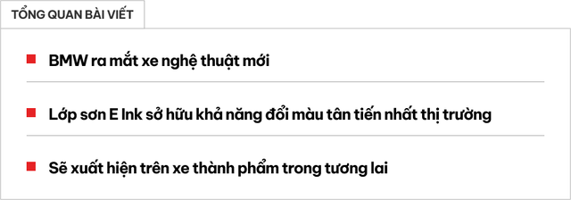 BMW tiếp tục hoàn thiện công nghệ sơn đổi màu, biến xe ô tô thành 'tác phẩm nghệ thuật hoa' trong tương lai - Hình 1.