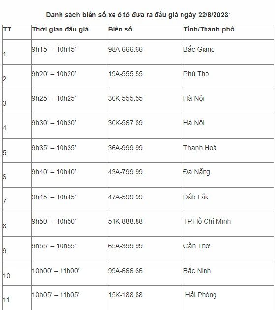 11 biển số xe 'đẹp hiếm' liệu có đạt giá tiền tỷ trong phiên đấu giá đầu tiên? - Ảnh 1.