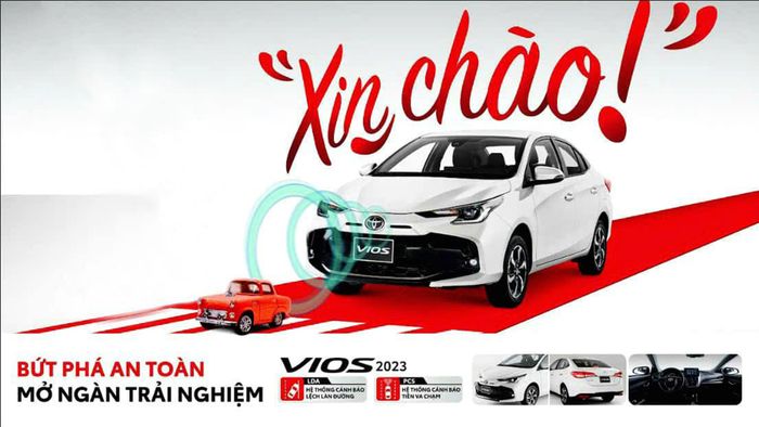 Toyota Vios 2023 lần đầu tiên xuất hiện tại Việt Nam: Mặt trước mới, trang bị được bổ sung, giá không thay đổi - Hình ảnh 2.