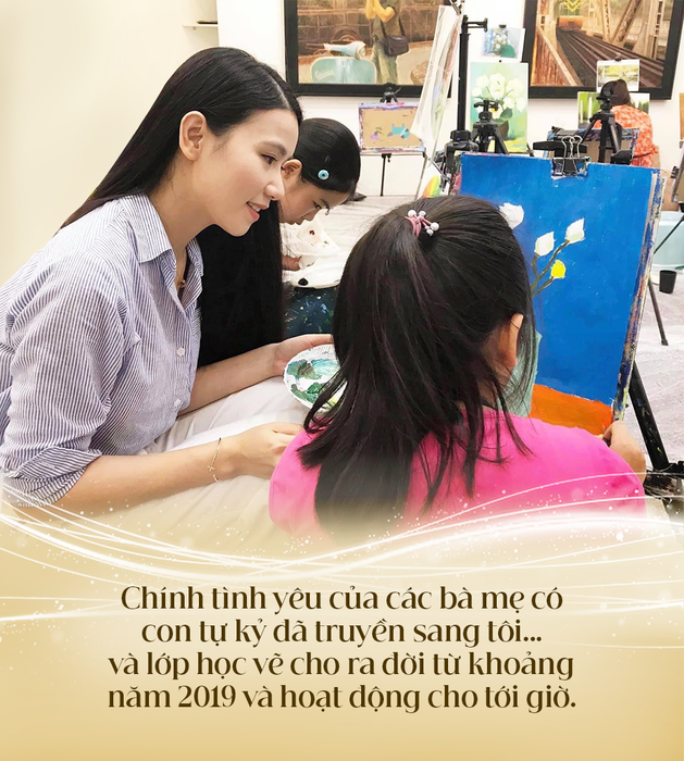 Diễn viên Lương Giang: Hơn 4 năm dạy vẽ cho trẻ tự kỷ, từ chối tài trợ vì sợ bị lợi dụng và mơ ước về Câu lạc bộ họa sĩ tự kỷ - Ảnh 3.