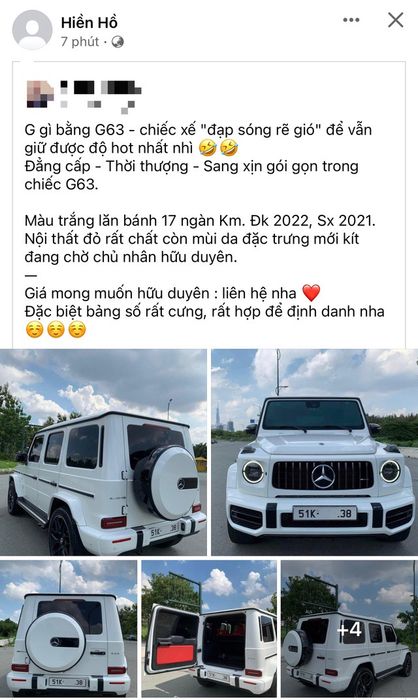 Hiền Hồ bất ngờ đăng tin rao bán chiếc Mercedes G63 đỉnh cao, thu hút sự chú ý của cộng đồng mạng.