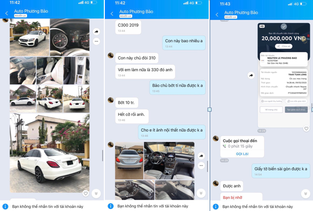 Bắt giữ 3 đối tượng lừa đảo bán ôtô Mercedes C300 giá rẻ trên mạng - Ảnh 1.