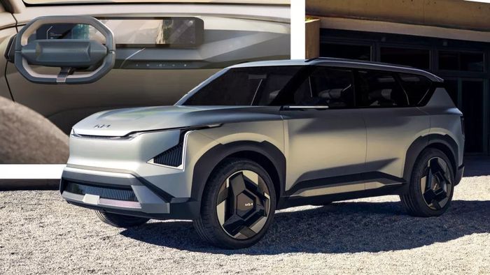 Kia EV5 Concept ra mắt chính thức: SUV điện nhỏ gọn, em trẻ của EV9 mới được giới thiệu - Ảnh 4.