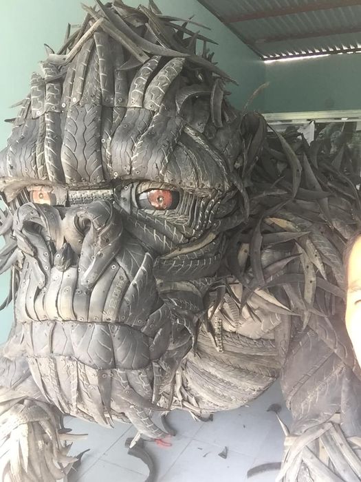Gặp người chế tạo King Kong từ lốp xe đang gây sốt trên mạng xã hội: 'Có lúc tự ngồi cắt lốp thấy rảnh thiệt' - Hình 10.