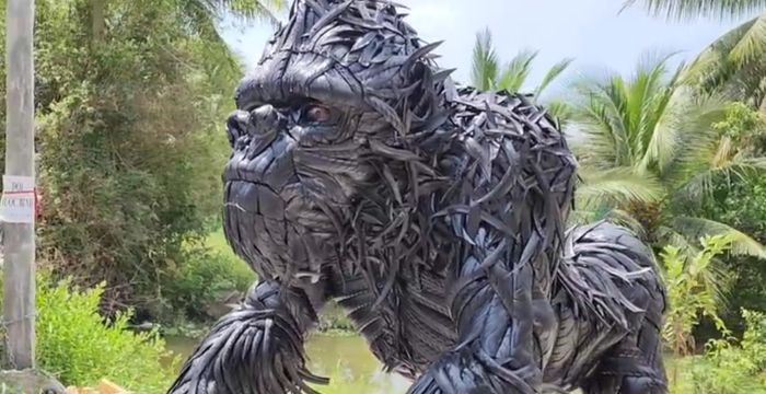Gặp người chế tạo King Kong từ lốp xe đang gây sốt trên mạng xã hội: 'Có lúc tự ngồi cắt lốp thấy rảnh thiệt' - Hình 5.