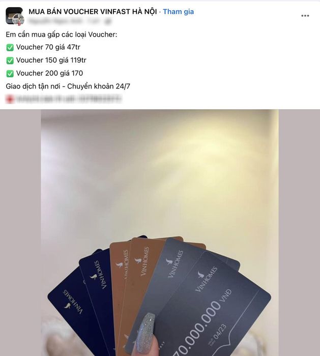 Giá voucher VinFast tăng gấp đôi kể từ khi áp dụng chính sách hoàn tiền, người buôn hàng đua nhau săn số lượng lớn - Ảnh 2.