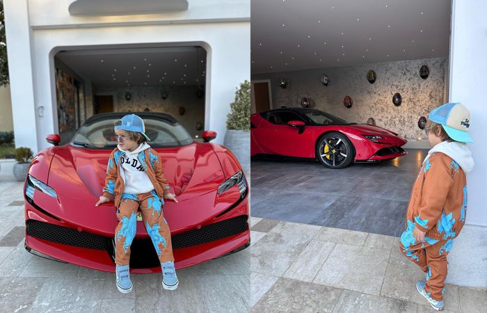 Bé trai 3 tuổi lái siêu xe Ferrari 'dễ như ăn kẹo' - Ảnh 2.