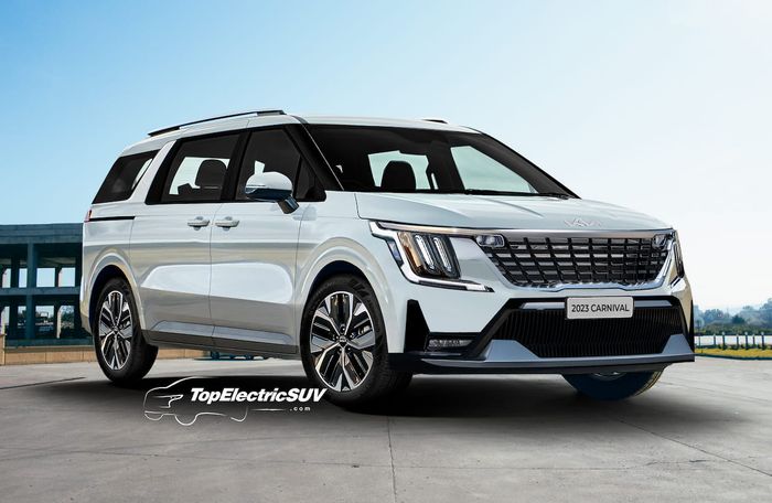 Kia Carnival 2024: Thiết kế đèn mới lạ, nâng cấp phần mềm - Ảnh: Auto Evolution