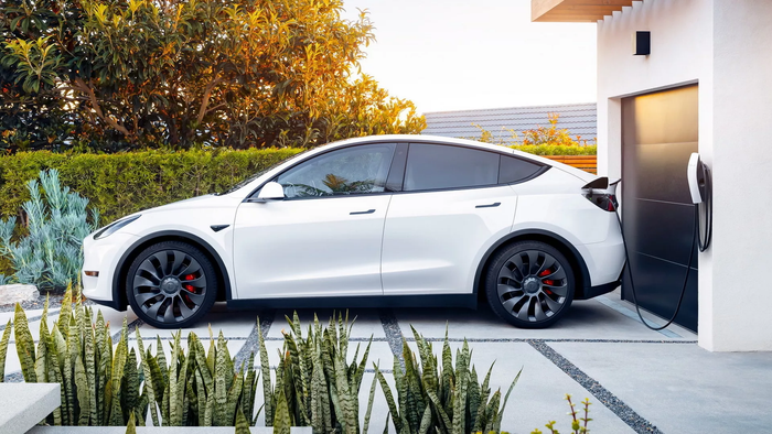 Chiếc xe Tesla ra khỏi đại lý và... vô lăng - Ảnh 1.