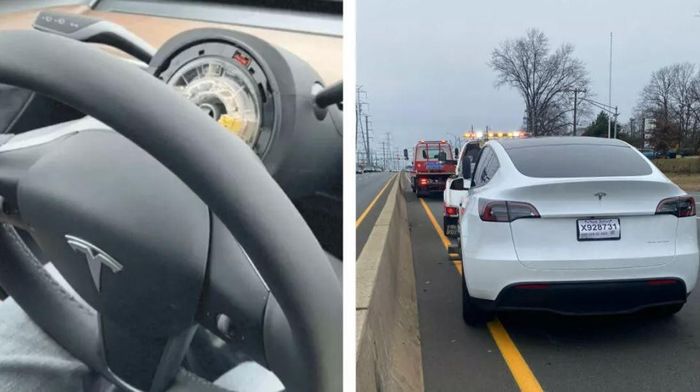 Chiếc xe Tesla ra khỏi đại lý và... vô lăng - Ảnh 2.