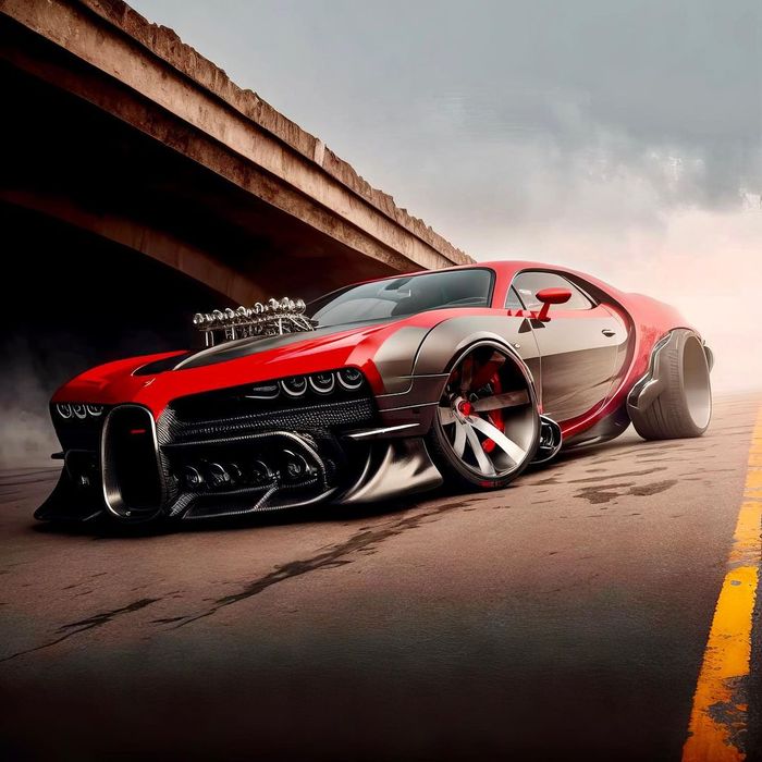 Đây là hình ảnh của xe tải và xe cơ bắp Bugatti do AI tạo ra - Ảnh 5.