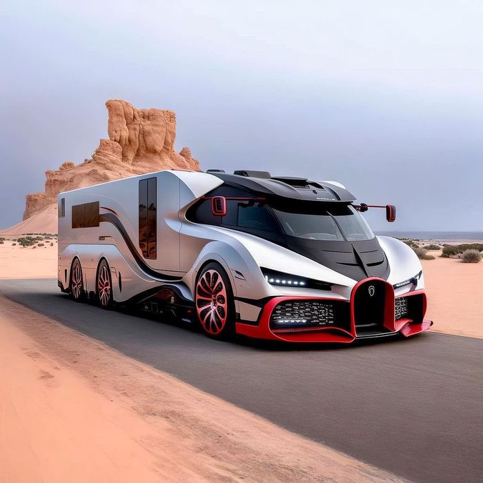 Đây là hình ảnh của xe tải và xe cơ bắp Bugatti do AI tạo ra - Ảnh 8.