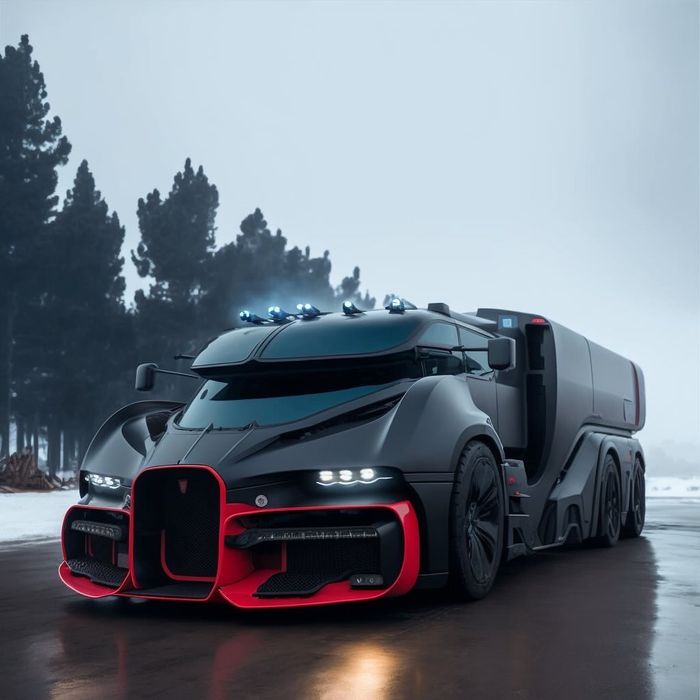 Đây là hình ảnh của xe tải và xe cơ bắp Bugatti do AI tạo ra - Ảnh 13.