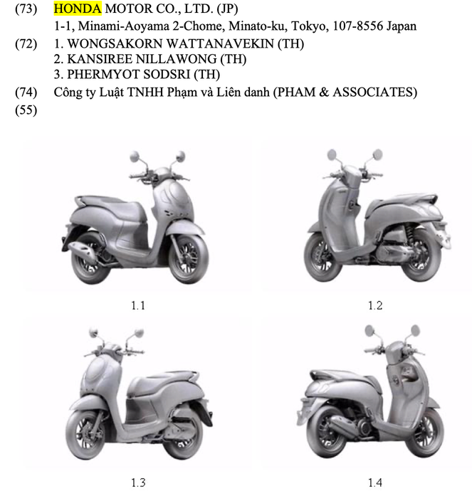 Hai mẫu xe máy mới của Honda đã đăng ký kiểu dáng tại Việt Nam: Bao gồm cả một chiếc xe máy điện - Ảnh 6.