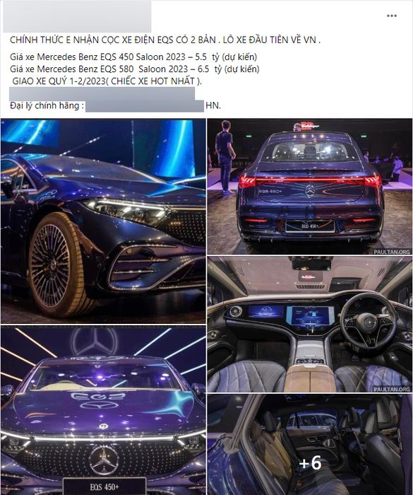 Đại lý chính hãng giới thiệu xe điện Mercedes-Benz EQS 2023: hai phiên bản, giá khởi điểm từ 5,5 tỷ đồng - Ảnh 1.