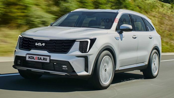 Kia Sorento 2023 tiếp tục thay đổi thiết kế: Xe Hàn có thể mất dáng nhanh chóng? - Hình 1.