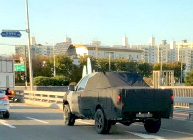 Ảnh thử nghiệm bán tải đầu tiên của Kia - Ảnh 2
