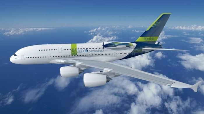 Tầm nhìn lớn trên bầu trời: ‘Chim sắt’ A380 của Airbus sẽ chạy bằng pin hydro cất cánh vào năm 2026 - Hình 1.