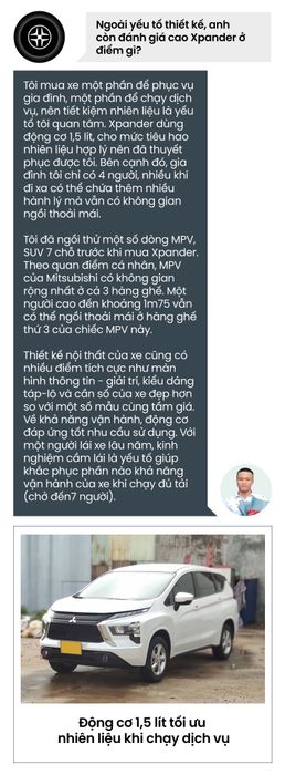 Thanh niên 9X ở Bình Định chọn Mitsubishi Xpander để kinh doanh vận tải vì tiết kiệm xăng - Ảnh 2.