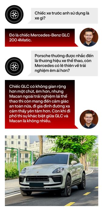 Chuyển từ Mercedes GLC sang Porsche Macan, chủ xe chia sẻ: ‘Vợ tôi đã bị thuyết phục khi lái’ - Ảnh 4.